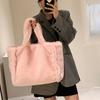 Large Plush Tote Faux Fur Shoulder Bag Winter Fluffy Women Designer Handbags Warm Soft Crossbody Bags for Women Shopper Purses