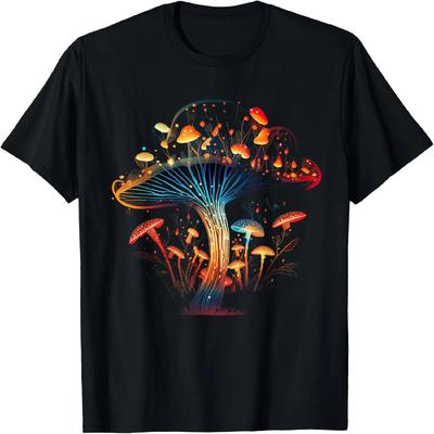 Camiseta Estética Cottagecore de Hongos Lindos Hippie
