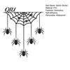 Upside Down Spider Switch Decal Halloween Web Light Sticker, Decal, Removable Creepy Wall Ornament Decals, PVC Waterproof Art for Home Bedroom