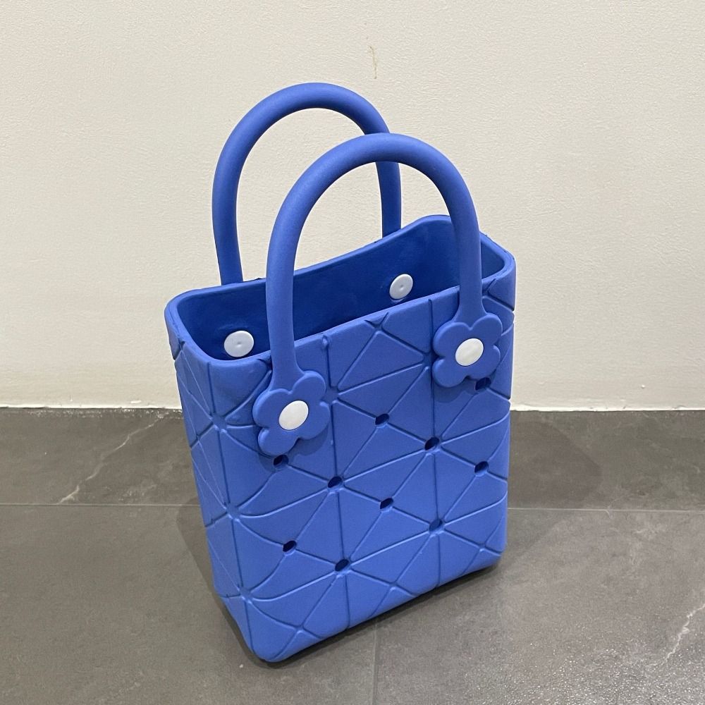 Leisure EVA Handbags with Hole Waterproof Rubber Tote Bag Summer Beach Bag  Sports