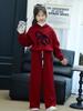 2025 Kids' Bowknot Hoodie & Sports Suit - Autumn/Winter Zodiac Collection