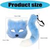 Cats Half Face Mask Foxes Mask Foxes Tail Animal Fancy Costume Animal Foxes Costumes Accessories for Halloween Cosplay