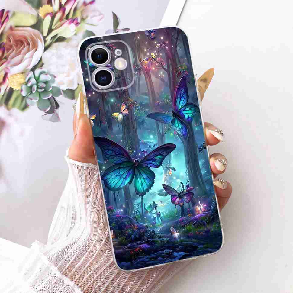 Case For iPhone 11 iPhone11 Cute Cat Dragon Flower Casing Soft Silicone Phone Back Cover For Apple iPhone 11 Pro 11Pro Fundas