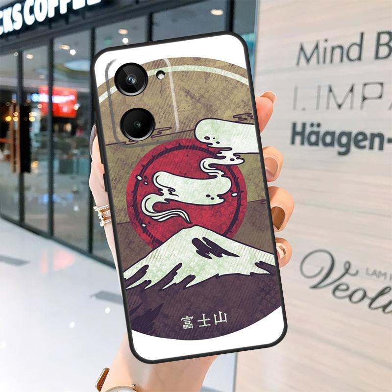 Japanese art Mount Fuji Case For Realme 15 Pro 12 11 13 14 Pro Plus GT6 GT7 C55 C51 C53 C25 C63 C61 C65 C67 C71 C75