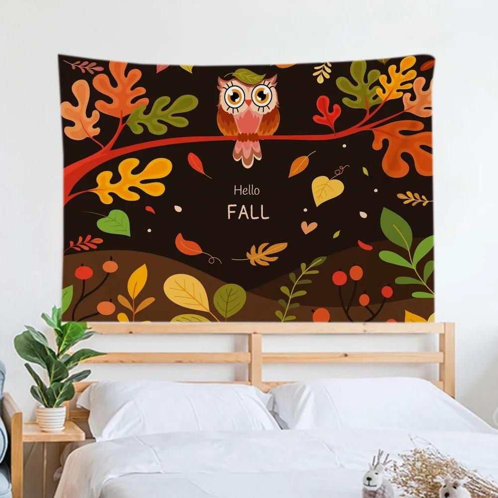 Cartoon Fox Tapestry Office Living Room Decoration Home Wall Tapestry