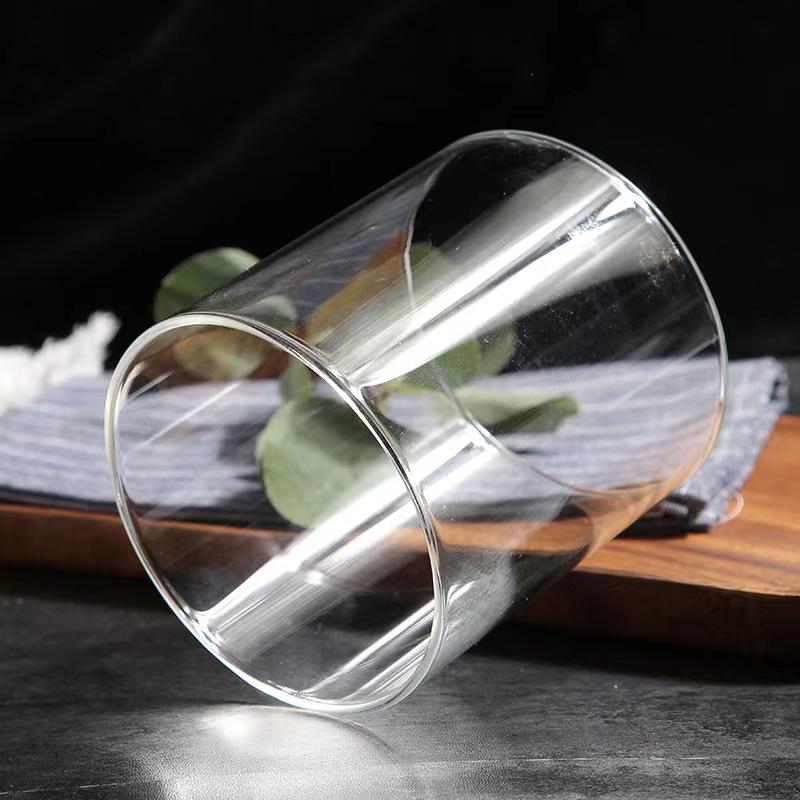 Kreativer hitzebeständiger Borosilikatglaszylinder für Kochen und Hotelbedarf