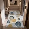 Modern Geometric Rug Light Luxury Living Room Decor Washable Non-slip Carpet Customizable Study Bedroom Entrance Door Mat Lounge
