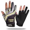 Fishing Gloves Breathable Three Fingers Elastic Summer Sunscreen Fishing Apparel Sports Anti-Slip Cycling Gloves