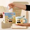 Cute and Cute Smiling Face Ceramic Cup Clown Funny Cute Water Cup Birthday Gift