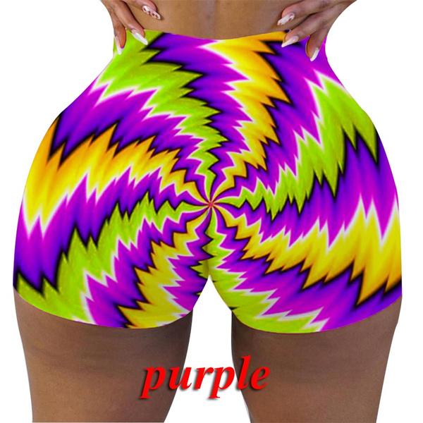 Moda Femenina Casual Skinny Gráfico Ilusión Óptica Pantalones Cortos  Impresos Gimnasio Ropa Deportiva Atlética Elástica Cintura Fitness Yoga  Pantalones Cortos Plus Size comprar a buen precio — entrega gratuita,  reseñas reales con