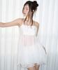 Limekeu Chiffon Strap Dress White