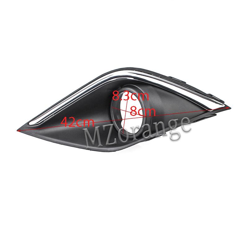 Fog Light Covers for Mitsubishi Outlander 2015 2016 2017 2018 Fog Lamp Chrome Bezel Foglight Hoods Grille Frame Car Accessories