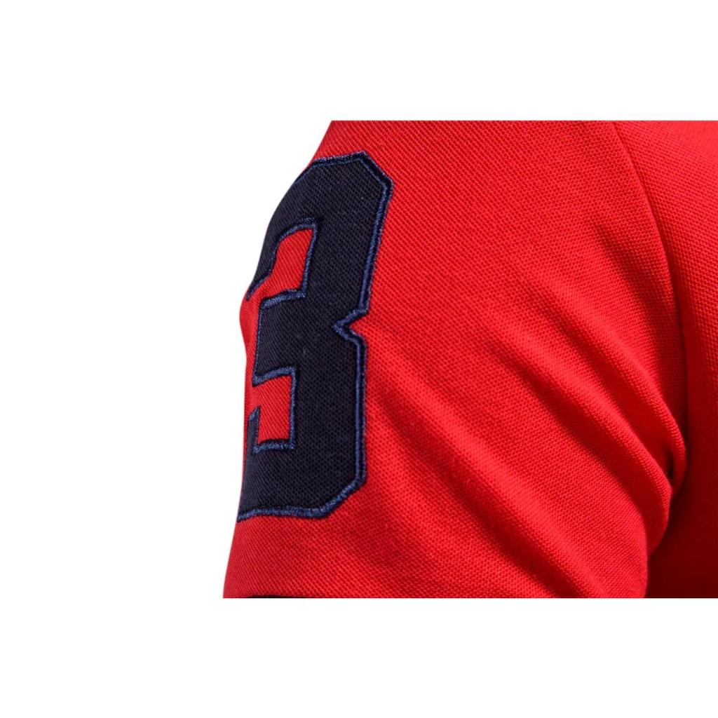 Trend Hub Embroidery 35% Cotton Polo Shirts for Men Casual Solid Color Slim Fit Mens Polos New Fashion Men Clothing