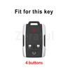 4 Buttons Soft Tpu Car Key Case Cover For Chevrolet Sierra 1500 Sierra 2500Hd Sierra 3500Hd  Yukon For Gmc Shell Fob Holder