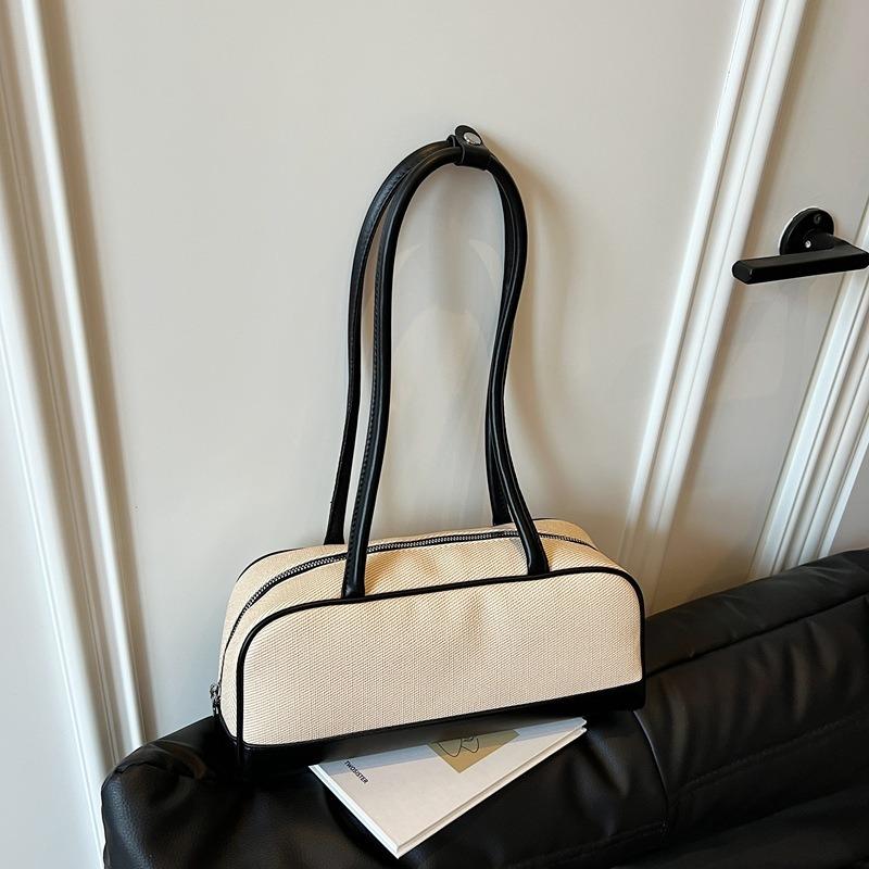 

High-end contrasting color commuter bag women s new fashionable versatile messenger bag single shoulder underarm pillow bag чорний