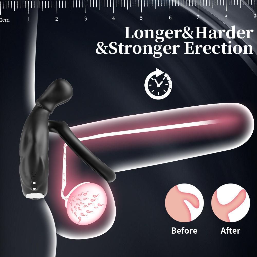 Vibrating Cock Ring, 10 Vibrations with Heating Penis Ring Vibrator Sex Toys for Men, Adult Toys Vibrating Penis Ring Male Sex Toys