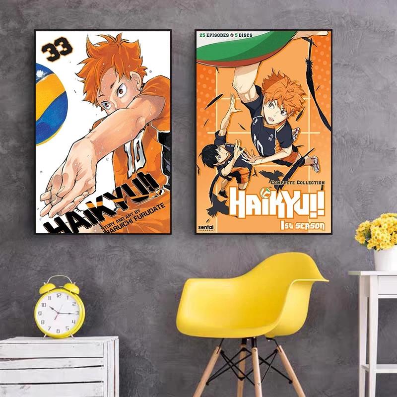 Japan Anime Haikyuu Volleyball Boy Cartoon Poster Wall Art Print Canvas Paintings To Decorate the Living Room Cuadros