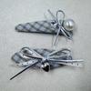Korean Plaid Ribbon Duckbill Hair Clip for Children - Exquisite Hair Accessory