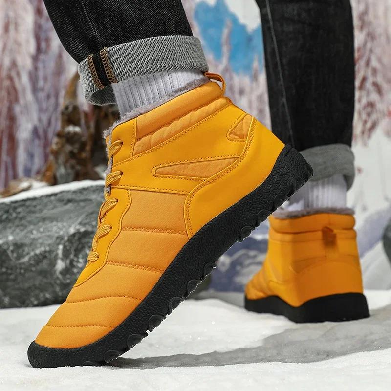 Мужская повседневная обувь для босых ног на снегу — фото 7