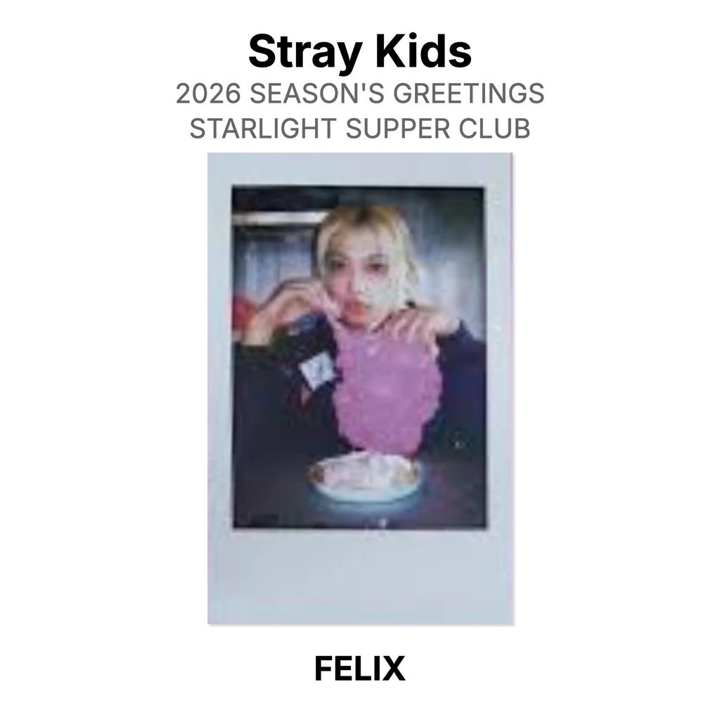 Stray Kids 2026 SEASON'S GREETINGS STARLIGHT SUPPER CLUB Official Photocard