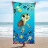 Superfine Fiber Square Beach Towel With 3d Digital Print For Beach Vacation Use