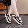 2025 Spring Little White Shoes New Korean Version Ins Female Students Platform Heightening Sports Board Shoes Casual Street Shooting Q5616