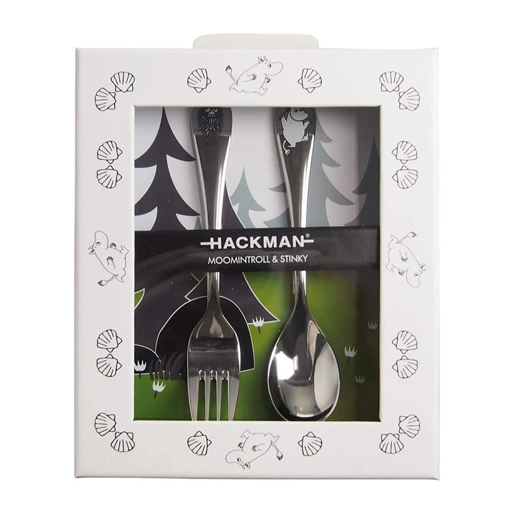 [Officially Imported] Moomin by ARABIA Cutlery Set of 2, Spoon & Fork, Moomin/Stinky, 1009276