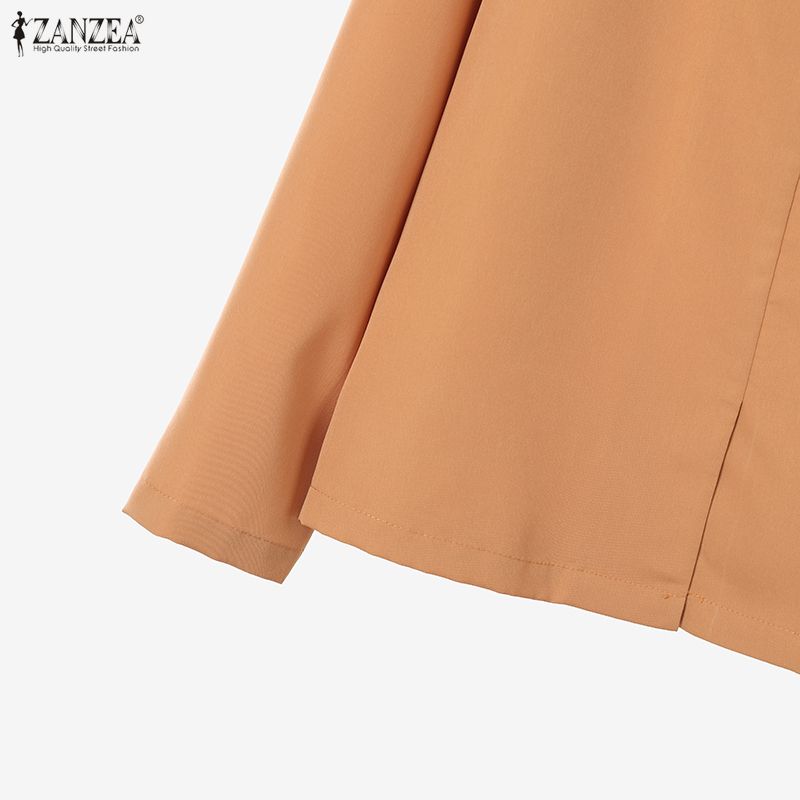 ZANZEA Women Casual Long Sleeve Blouse and Pants Two Piece Suit Sets