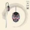 Peking Opera Face Painting Metal Bookmark: Classical Chinese Gift for Travelers, Wrought Iron Craft