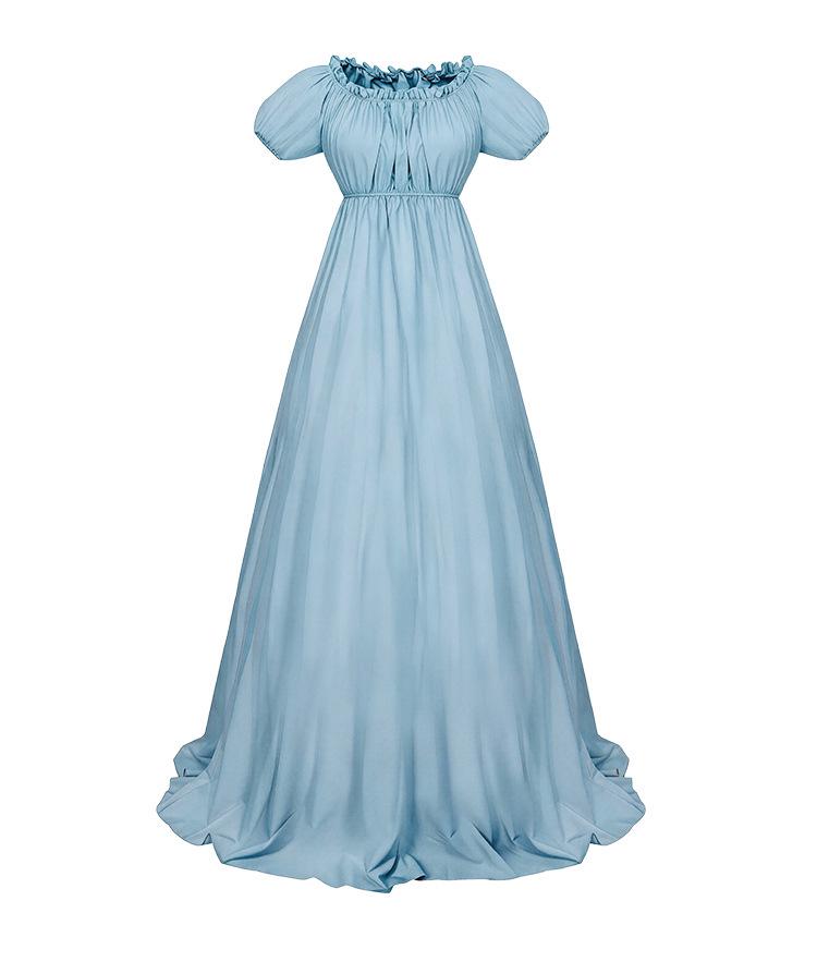 Bridgerton Medieval Retro Ball Gown Cosplay Dress for Stage Performance