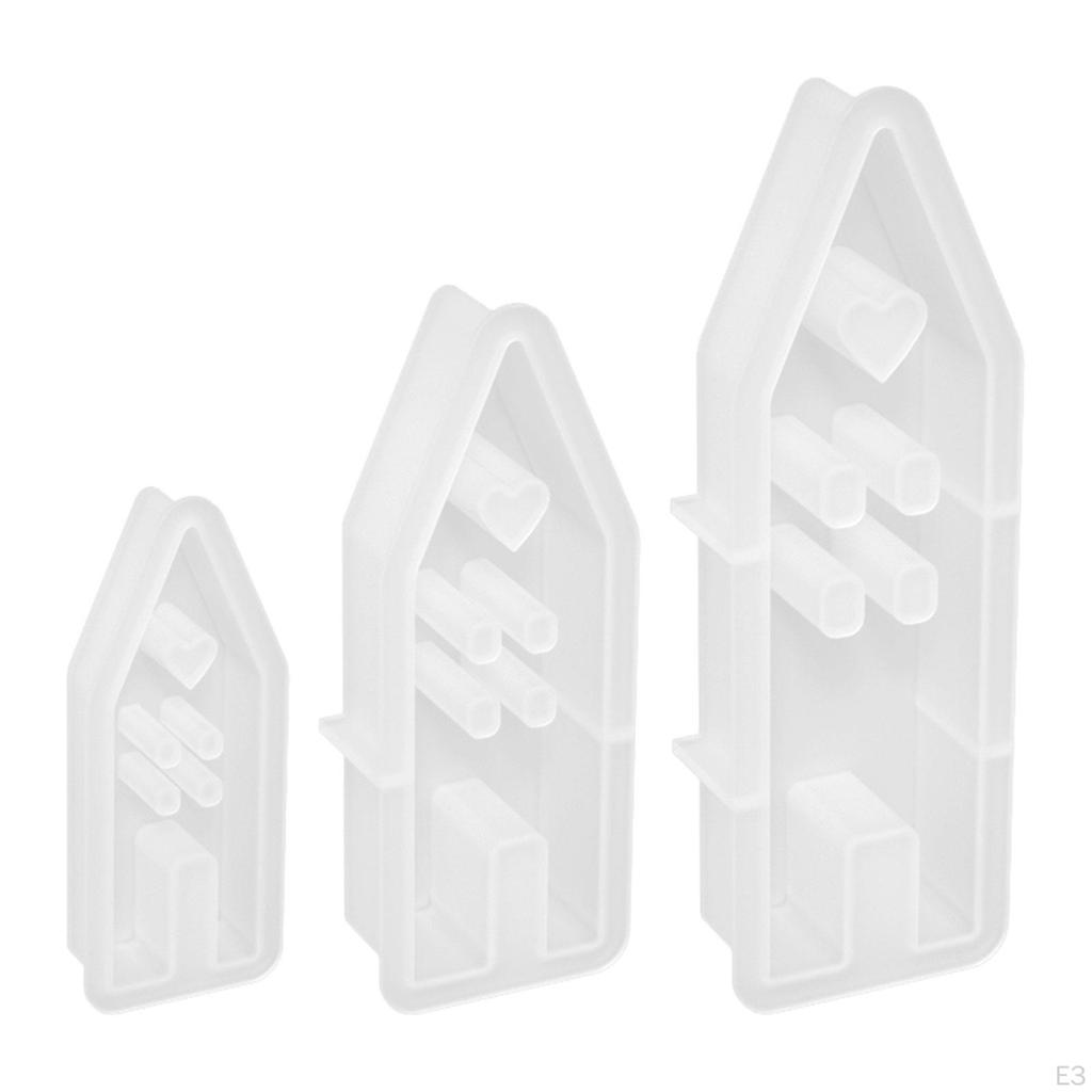 Heart House Silicone Model Candle Making Handmade DIY Soap Easter Epoxy Resin Casting