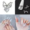 Ribbon Bowknot Nail Art Charms Bow Nail Art Decoration Silver Bowknot Nail Charm