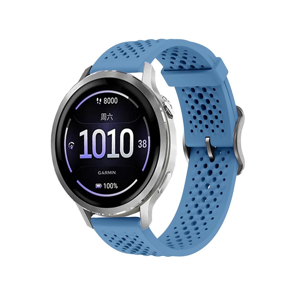 Cinturino per Garmin Venu 4/3S/2S Forerunner 255S 265S Vivoactive 4S Cinturino in Silicone da 18 mm per Garmin Venu 4 41mm Cinturino Sportivo Traspirante