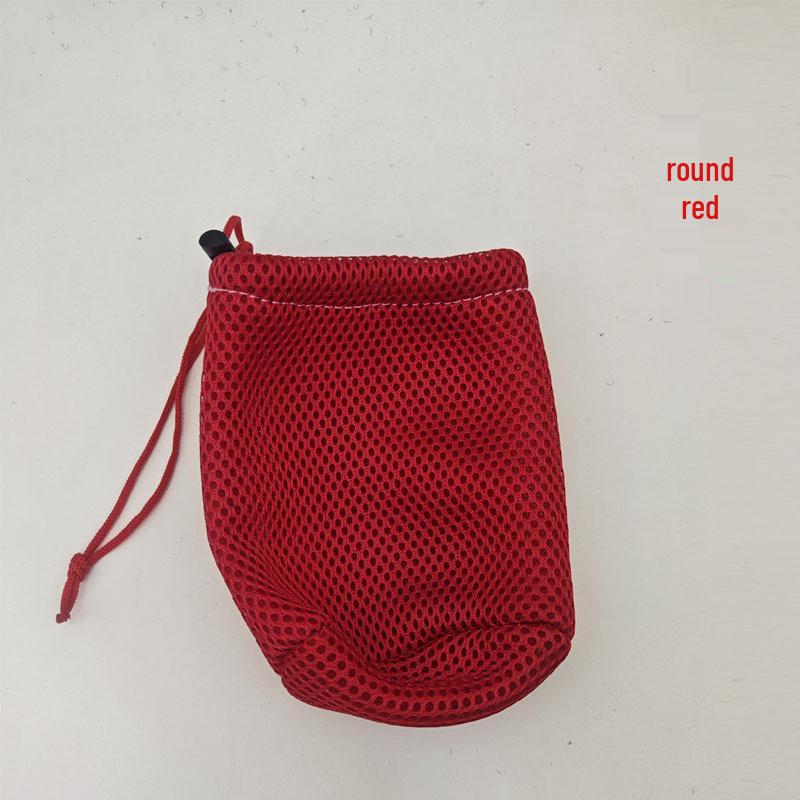 Mesh Drawstring Bag with Spring Buckle - Ideal for Sunglasses, Mobile Phones, and More. Versatile Grid Storage for Everyday Essentials.
