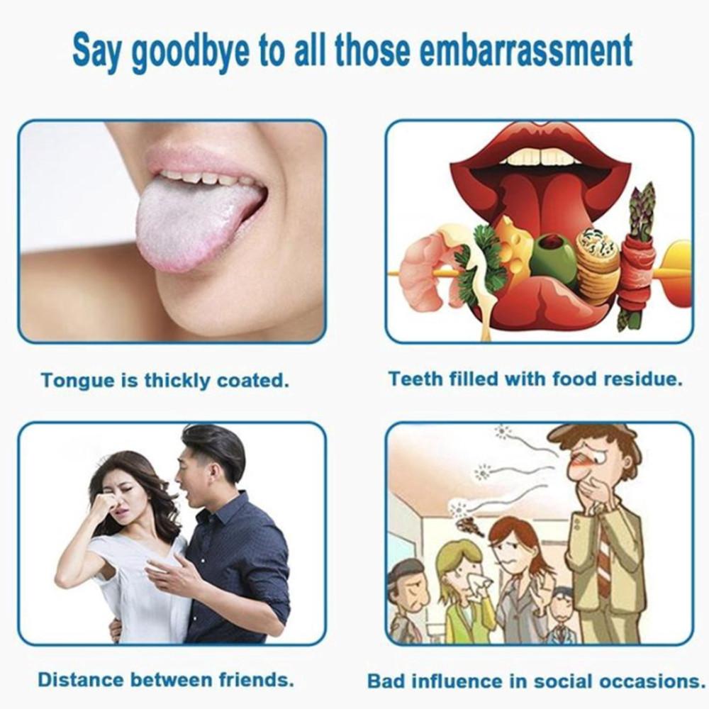 Tungeskraper Tungerens Munnpleie Fjern Halitosis Pust