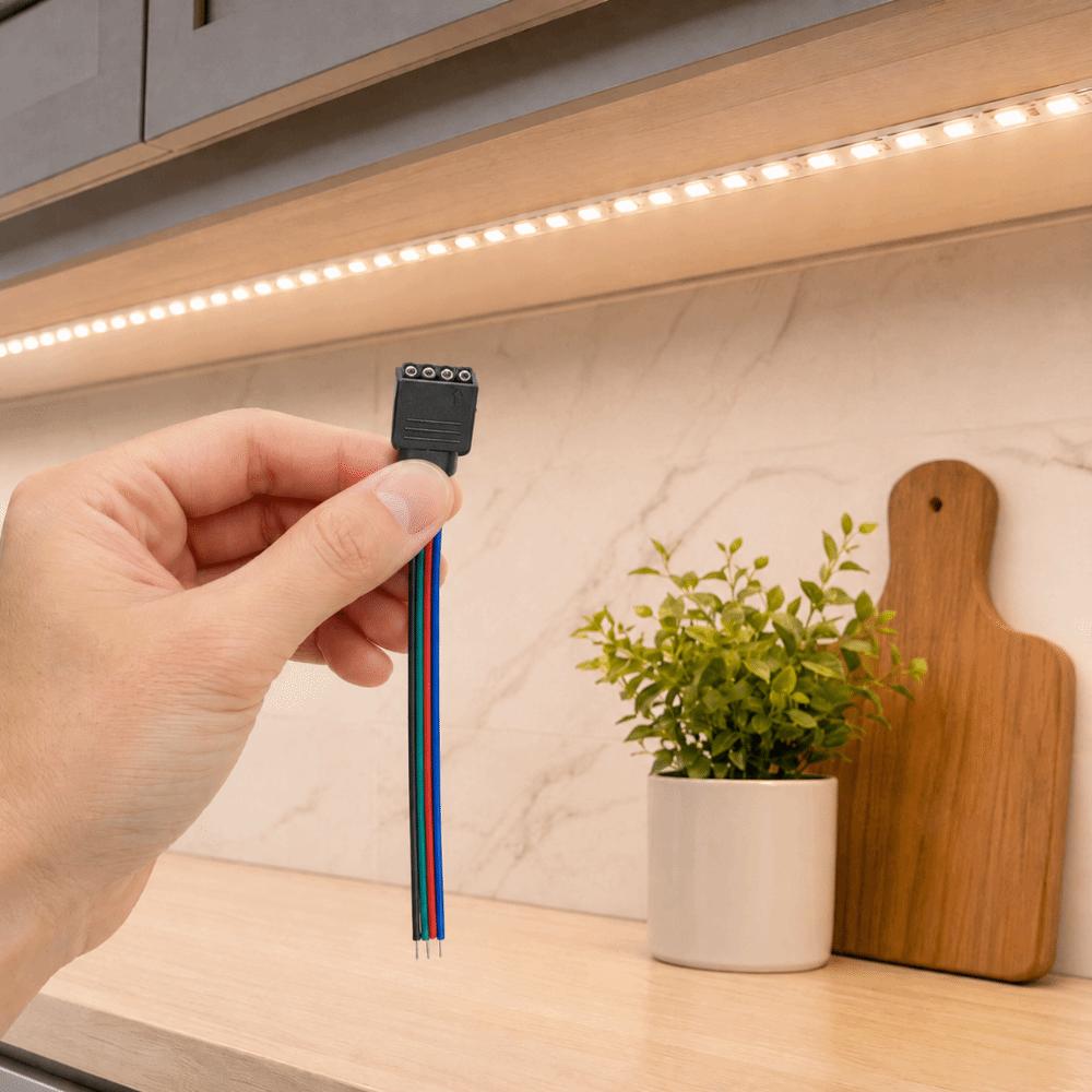 10Pcs Female Connector LED Strip Connector Male Connector Wire Cable Connector  LED Strip Light