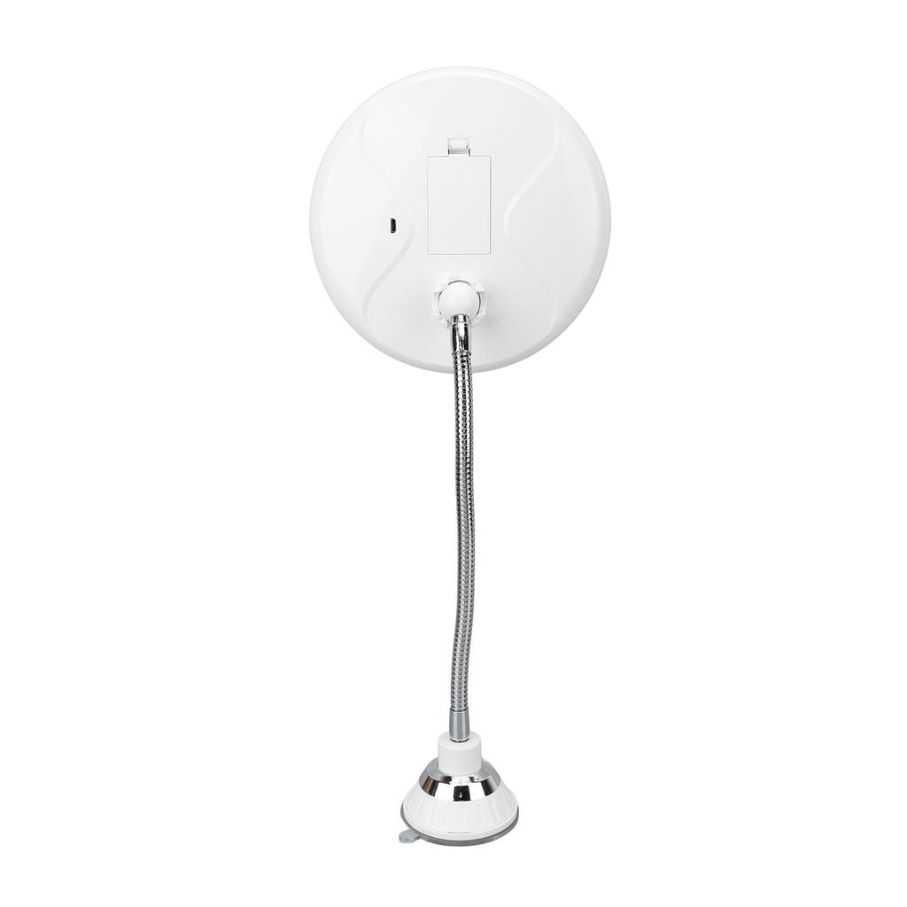 LED Makeup Mirror 10x Magnification Adjustable Brightness Three Light Colors Suction Cup Design Makeup Mirror