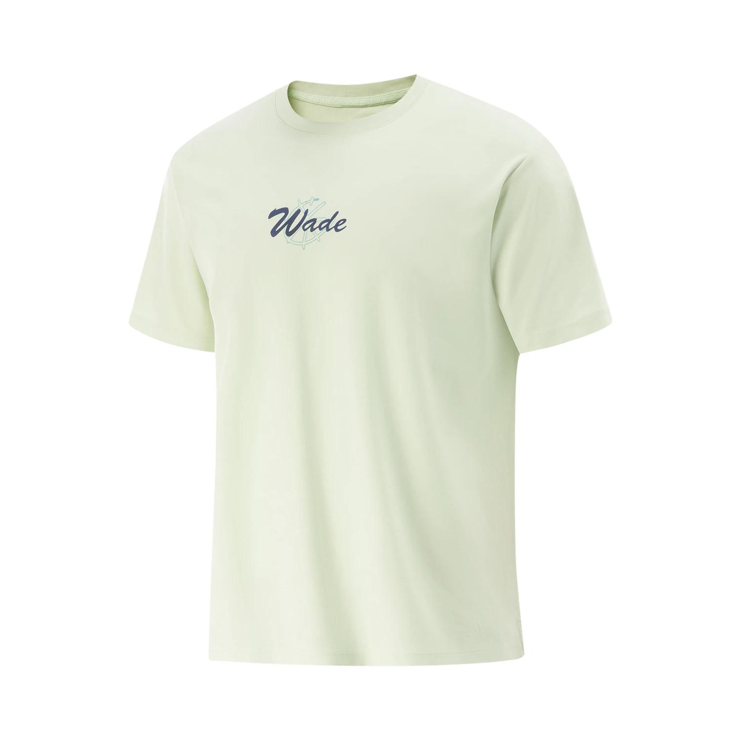 Li Ning Wade Series Comfortable Moisture-Wicking Short Sleeve T-Shirt Men Tops AHSV243-3 M
