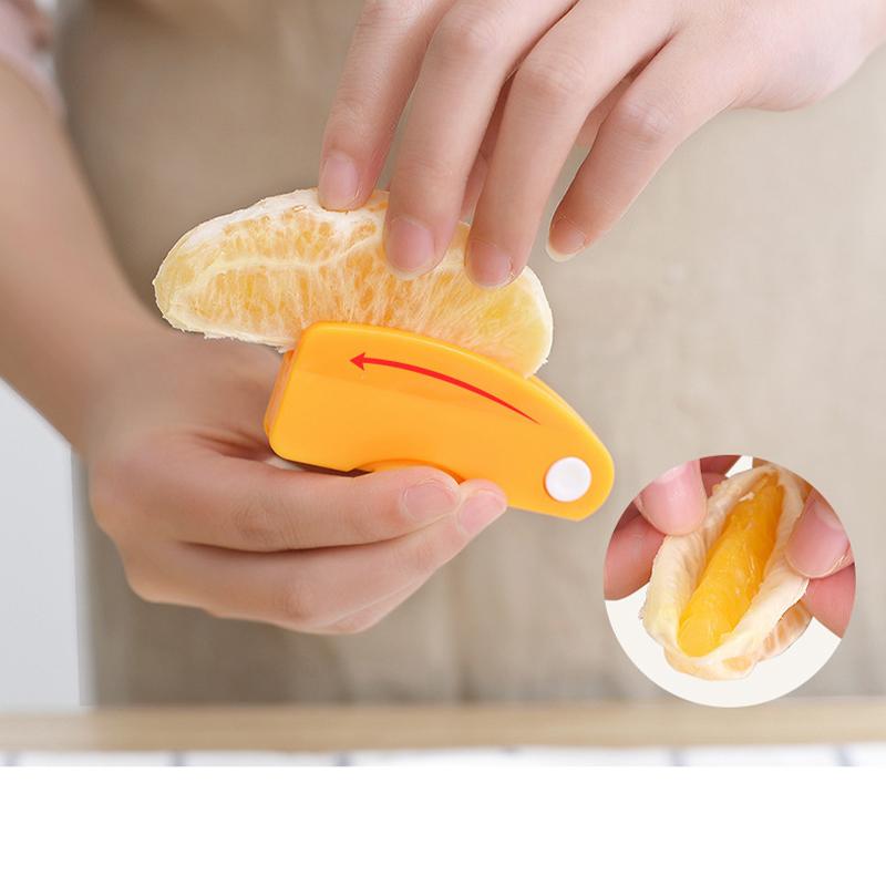 3pcs Orange Peeler Plastic Folding Multifunctional Peeler Grapefruit Lemon Mango Banana Peeling Gadget Kitchen Vegetable Tools