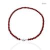 2024 High-End Natural Red Agate Clavicle Choker Necklace for Women: New Chinese National Style Accessory