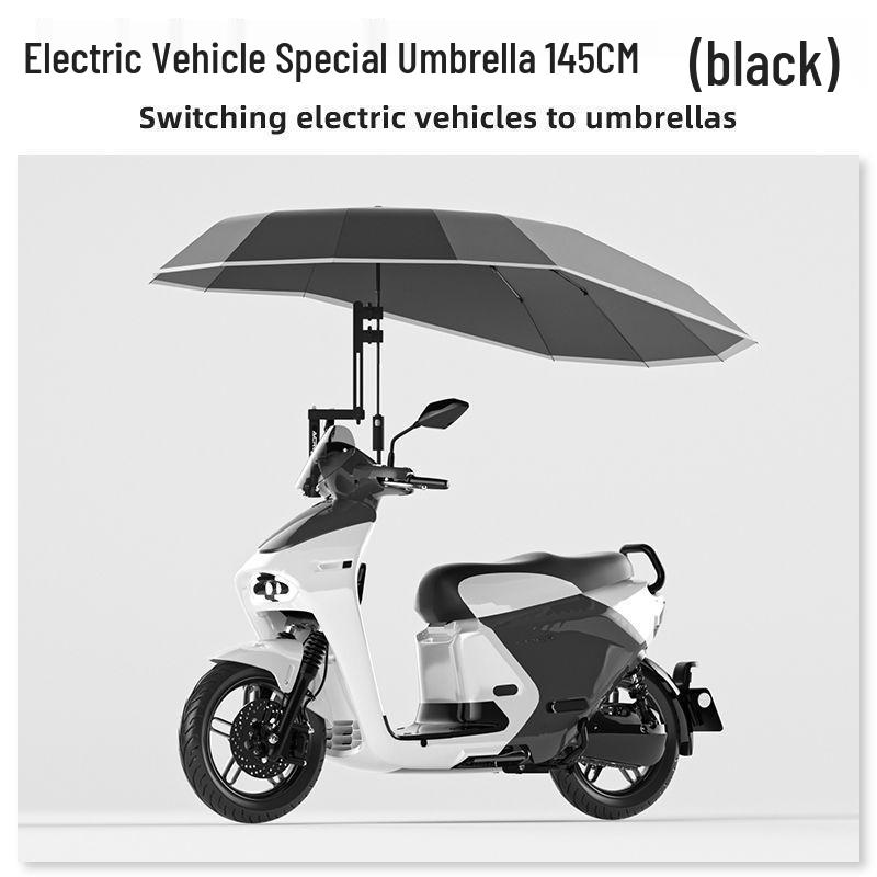 Reinforced E-bike & Scooter Enlarged Sunshade Umbrella
