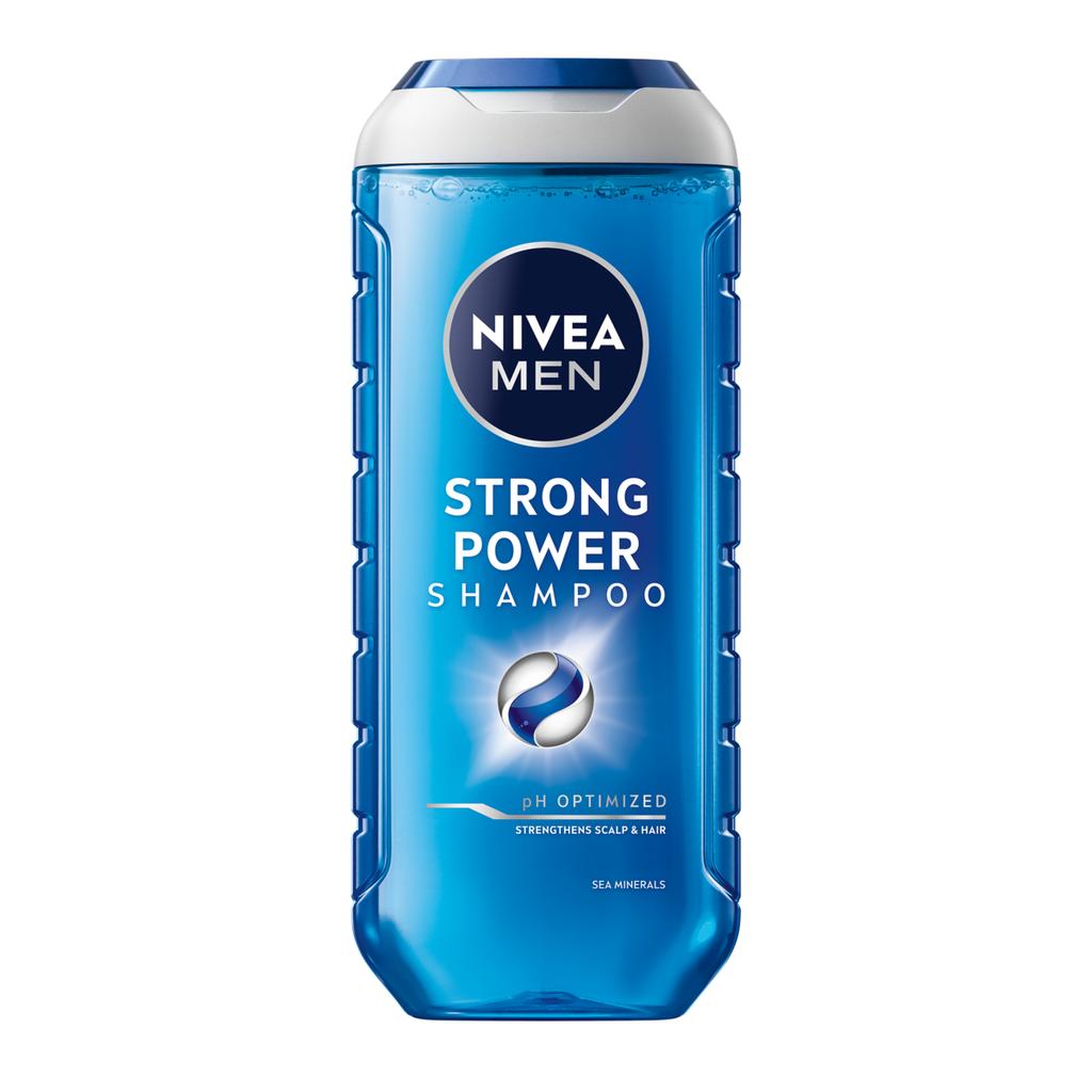 Nivea Men Strong Power Szampon Do Włosów Łagodny Dla Mężczyzny 250Ml
