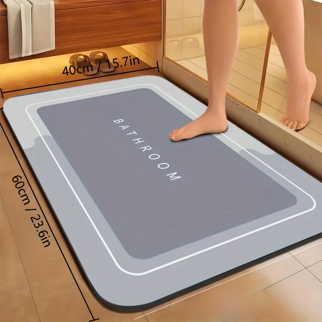 Bathroom Floor Mat Water-absorbing Quick-drying Diatom Mud Floor Mat Household Bathroom Anti-skid Mat