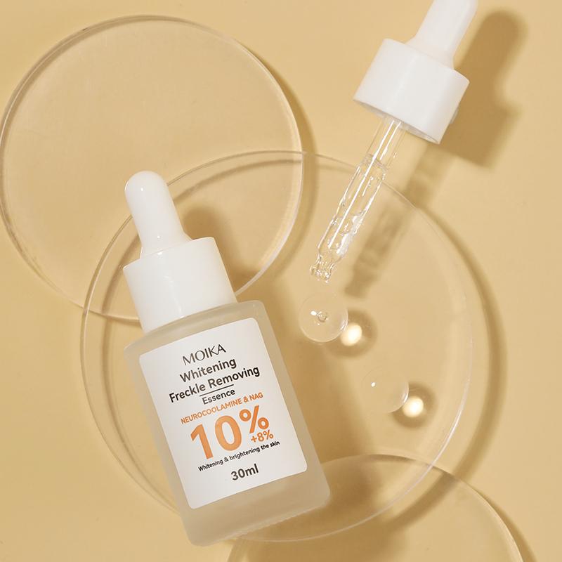MOIKA Whitening Freckle Removing Essence Skin Tone Serum Fade Acne Mark Brightaening Beauty Skin Care Products 30ml