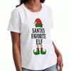 Santa's Favorite Unisex's Cotton T Shirt,Pure Cotton Highquality Printing,Durable,Casual And Fashionable.Christmas Graphic Tee Shirt,Holiday Theme P
