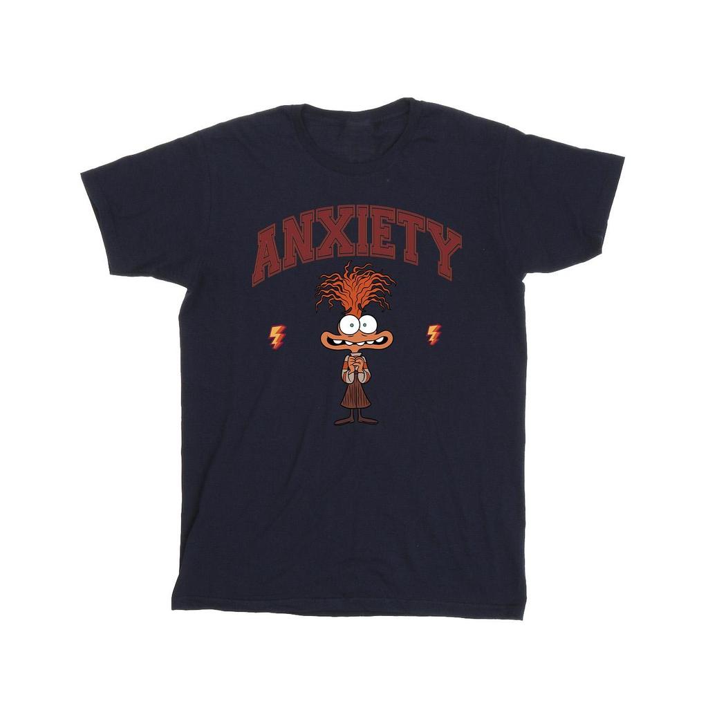 Inside Out 2 Boys Anxiety Collegiate Cotton T-Shirt