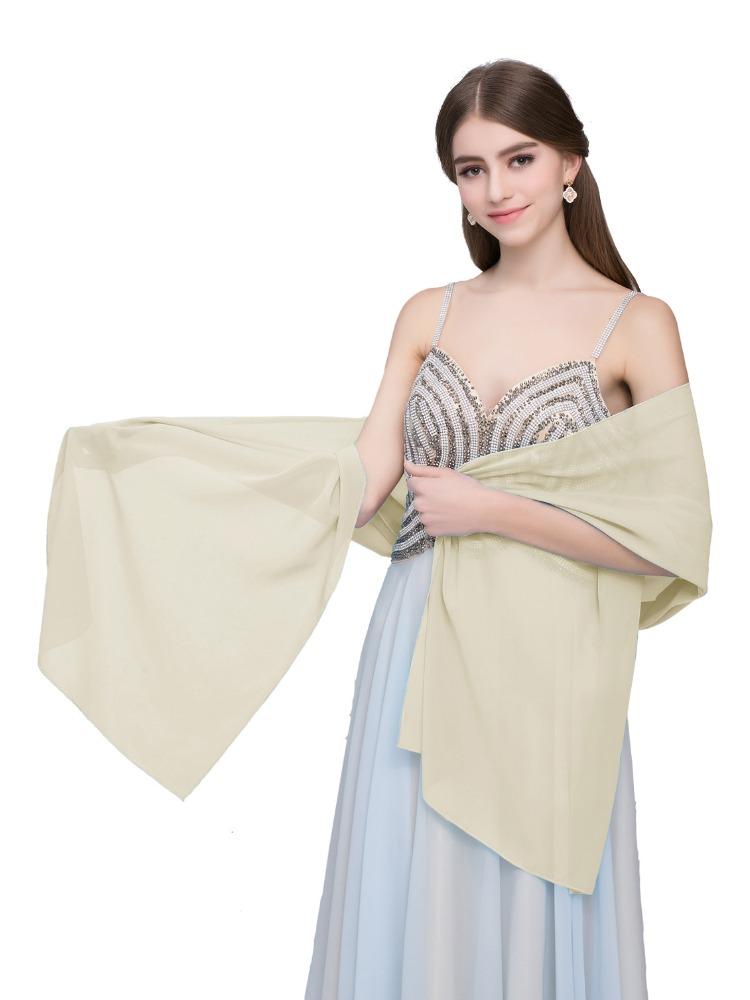 Chiffon Shawl for Women Lightweight Scarves Beach Towels Sun-protective Shade-providing Decorative Scarves Neck Warmers and Evening Gown Scarves