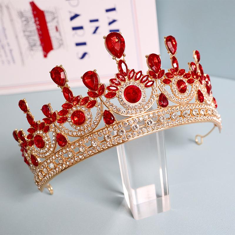 European American and Korean Style Bridal Hair Accessories Princess Crowns Wedding Headwear Zircon Crowns