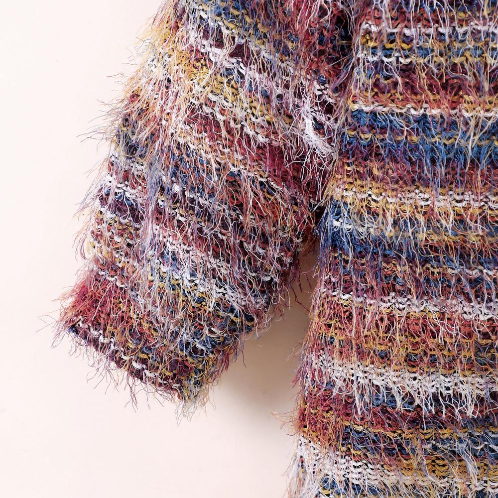 Children's Clothing New Autumn Winter Knitted Plush Long Cardigan Jacket for Girls