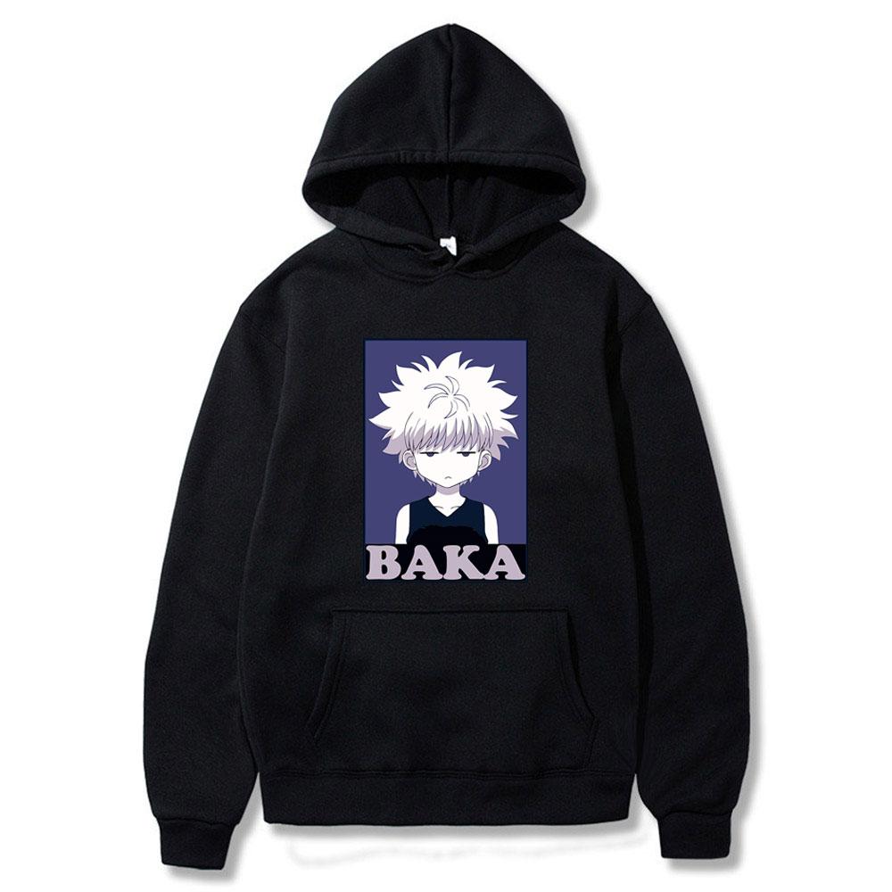 Funny Japna Anime Hunter X Hunter Mikiny Unisex dámska mikina s dlhým rukávom Killua Zoldyck Manga Unisex Oversized Hoodie Street